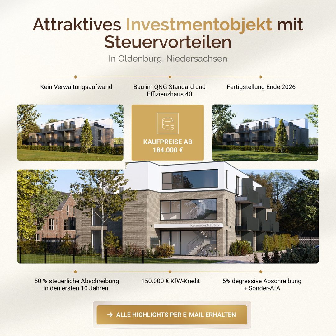 Beispielanzeige: Investmentobjekt mit Steuervorteilen