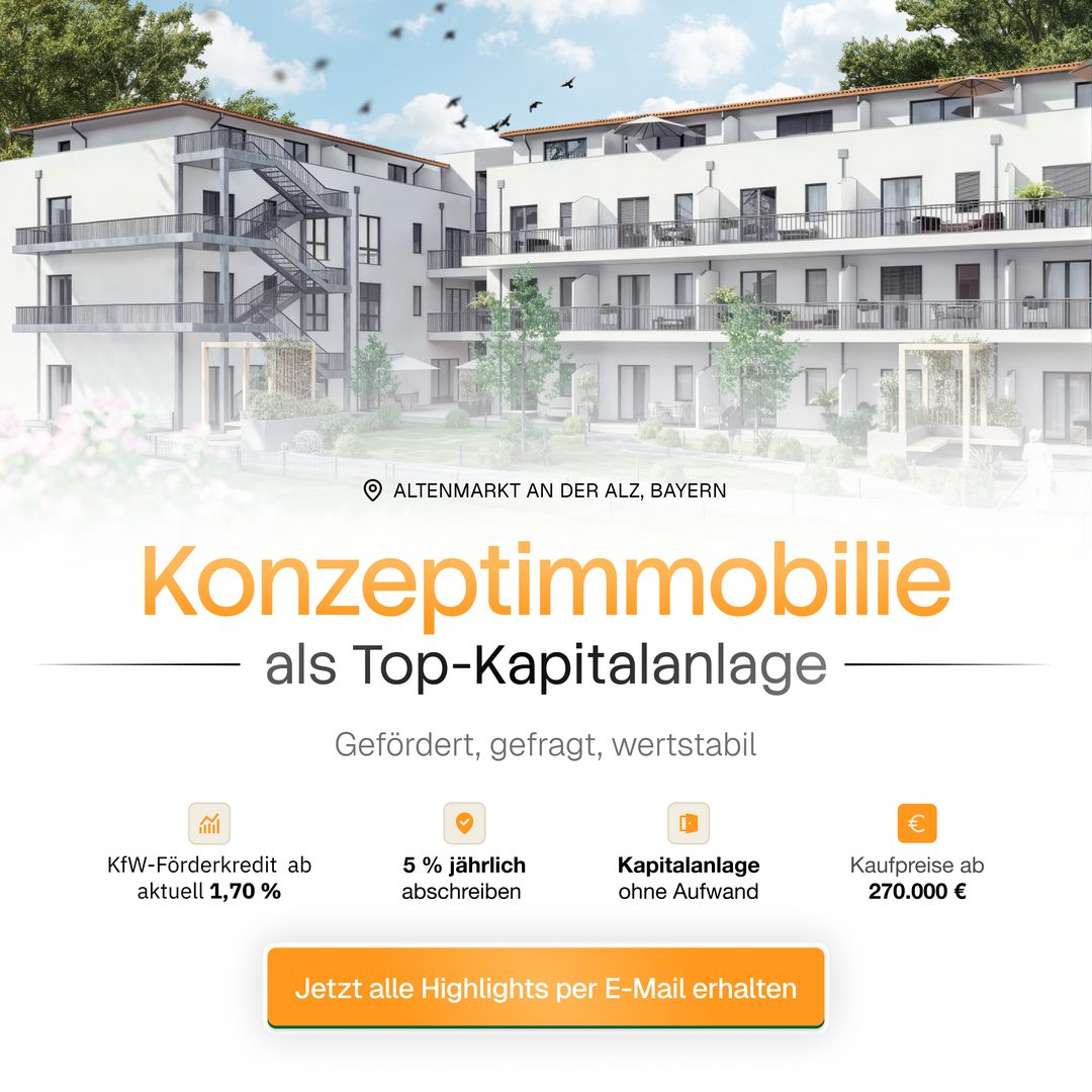 Beispielanzeige: Konzeptimmobilie als Kapitalanlage
